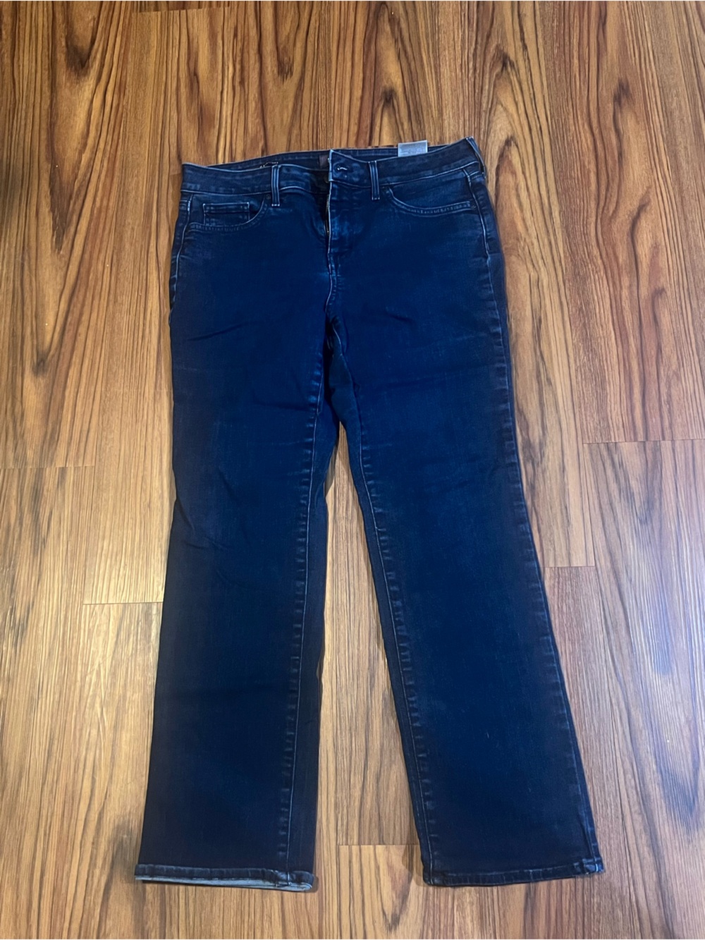 NYDJ Women’s Straight Jeans in Dark Blue Wash